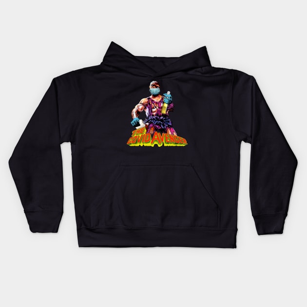 The Covid Avenger Kids Hoodie by mikehalliday14